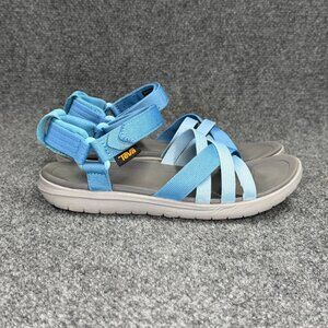Teva Sanborn Sandals Women's 7 Blue Grey Athletic Outdoor Hiking Water Shoes